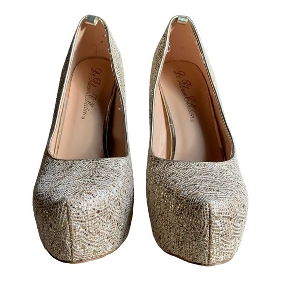 De Blossom Collection Bling platform heels \ Size 9 - Picture 8 of 13